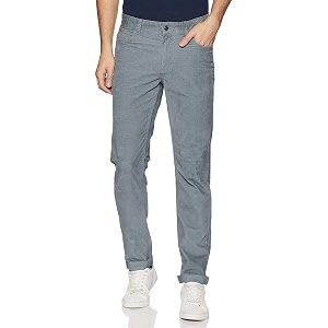 Indian Terrain Mens 5 Pocket Slub Trousers