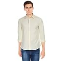Indian Terrain Mens Slub Casual Shirt