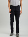INDIAN TERRAIN Slim Fit Men Blue Trousers