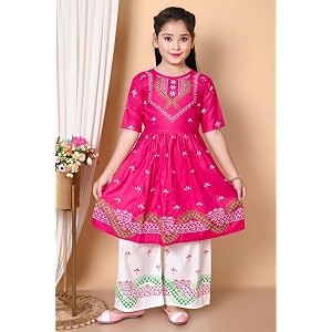 indian western traditional dress for baby girls kids kurti straiht pant