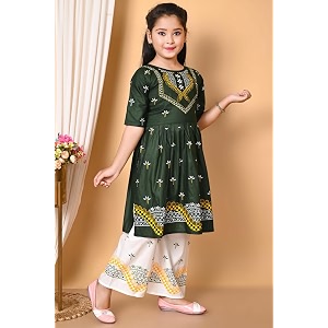 indian western traditional dress for baby girls kids kurti straiht pant