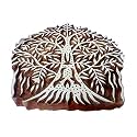 Indian Wood Block Large Banyan Tree Shape Big Printing Stamp