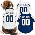 Indianapolis Dog Clothes Jersey Style Custom Pet T Shirt with Personalized Name Number for Small Medium Large Dogs