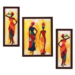 indianara 3 pc set of still life paintings without glass 52 x 125 95 x 125 52 x 125 inch 6 x 13 102 x 13 6 x 13 inch brown