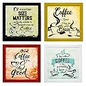Indianara 4 Piece Framed Wall Hanging Motivational Quotes Art Prints