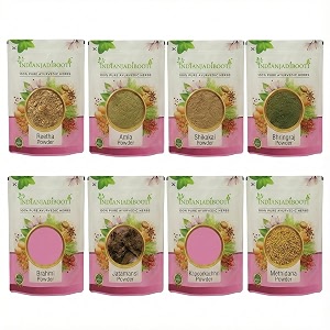 IndianJadiBooti 8-in-1 Herbal Hair Care Combo Powder