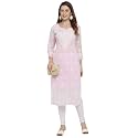 indiankala4u Lucknow Chikankari Hand Embroidered Kurta for