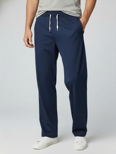 INDICLUB Loose Fit Men Dark Blue Trousers