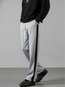 INDICLUB Loose Fit Men Silver Trousers