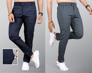 INDICLUB Regular Fit Men Multicolor Trousers