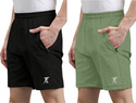 INDICLUB Solid Men Black Light Green Regular