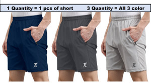 indiclub solid men multicolor regular shorts