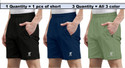 INDICLUB Solid Men Multicolor Regular Shorts