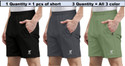 INDICLUB Solid Men Multicolor Regular Shorts