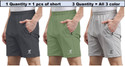 INDICLUB Solid Men Multicolor Regular Shorts