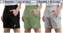 INDICLUB Solid Men Multicolor Regular Shorts