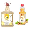 IndicWisdom Wood Pressed Oils (Groundnut Oil 5 Liter | Walnut Oil 100 ML) (Cold Pressed Oil - Extracted on Wooden Churner)