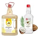 IndicWisdom Wood Pressed Oils (Groundnut Oil 5 Liter | Coconut Oil 1 Liter) (Cold Pressed Oil - Extracted on Wooden Churner)