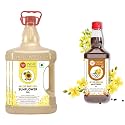 IndicWisdom Wood Pressed Oils (Sunflower Oil 5 Liter | Mustard Oil 500 ML) (Cold Pressed Oil - Extracted on Wooden Churner)