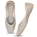 IndieStride Women39s Embroidered Rajasthani Mojari Jutti 