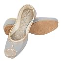 IndieStride Women39s Embroidered Rajasthani Mojari Jutti 