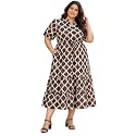 Indietoga Women39s Floral Printed Pure Cotton Tiered