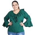 Indietoga Women's Plus Size Georgette Casual Tops