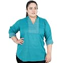 Indietoga Women39s Plus Size Embroidered Cotton Linen