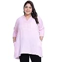Indietoga Women39s Plus Size Embroidered Cotton Linen