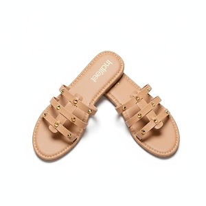 Indifeet Stylish Studded Slip On Flats for