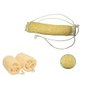 Indigenous Living Full Body Exfoliation Kit | Back Scrubber Belt with Long Thread + 2 Large Loofahs | Shower Body Scrubber Set for Men &amp; Women | Deep Cleansing Back &amp; Body Exfoliator
