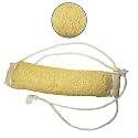 Natural Loofah Back Scrubber Belt with Long Cotton Threads | Organic Exfoliating Bath Strap for Back, Body &amp; Feet | Eco-Friendly Bath Sponge for Smooth Radiant Skin (Soft Loofah with 10-inch Thread Handles)