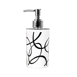 indiginous unbreakable soap dispenser bottle set with pump for handwash in bathroom kitchen sink multicolor plastic body and chrome finish on top white circle 1