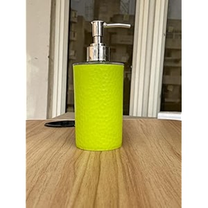 indiginous unbreakable soap dispenser bottle set with pump for handwash in bathroom kitchen sink multicolor plastic body and chrome finish on top multicolorgreen 1 pack of 1