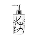 INDIGINOUS Unbreakable Soap Dispenser Bottle Set with Pump for handwash in Bathroom, Kitchen Sink, Multicolor Plastic Body and Chrome Finish on Top (White Circle, 1)