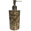 INDIGINOUS Unbreakable Soap Dispenser Bottle Set with Pump for handwash in Bathroom, Kitchen Sink, Multicolor Plastic Body and Chrome Finish on Top (Brown Brick, 1) (Pack of 1)