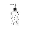 INDIGINOUS Unbreakable Soap Dispenser Bottle Set with Pump for handwash in Bathroom, Kitchen Sink, Multicolor Plastic Body and Chrome Finish on Top (White dots, 1)
