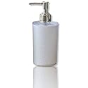 INDIGINOUS Unbreakable Soap Dispenser Bottle Set with Pump for handwash in Bathroom, Kitchen Sink, Multicolor Plastic Body and Chrome Finish on Top (White, 1)