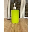 INDIGINOUS Unbreakable Soap Dispenser Bottle Set with Pump for handwash in Bathroom, Kitchen Sink, Multicolor Plastic Body and Chrome Finish on Top (Multicolor,Green 1) (Pack of 1)