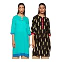 Indigo Women39s Straight Kurti Pack of 2