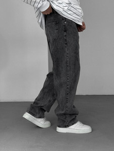 INDIGOX Straight Fit Men Dark Grey Jeans