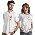 INDISSH Couple Love Printed 100 Cotton Tshirt