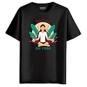 INDISSH Women39s Regular Fit Half-Sleeves YOGA8 Themed