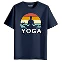 INDISSH Women39s Regular Fit Half-Sleeves YOGA6 Themed