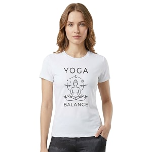 INDISSH Yoga Tshirt for Women Cotton