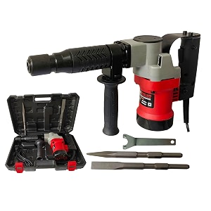 inditrust 1700w 56kg demolition hammer copper armature and coil with 2 chisels and a carrying box concrete breaker with 6 months warranty red