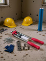 Inditrust 17inch Hand Gun with GLOVES collection bottle 3pcs Jaw and 30 rivets Heavy Duty Fast Hitting Rivet Gun