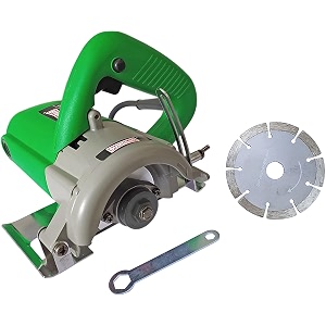 inditrust dumdaar 1400w marble cutting machine with 1pc marble cutting blade set handheld tile cutter 110mm green