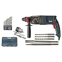 INDITRUST DUMDAAR DM26 1600W 26mm Hammer Machine with 5pc Hammer bit 13mm drill chuck & Adaptor and 13pc HSS drill set Rotary hammer (BLUE) 100% Copper Winding