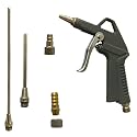 Inditrust Metal Air Dust Blow Gun with long Steel Air flow Nozzle Pneumatic Air Compressor Tool Dust Cleaning Air Blower Gun (155mm, Type1)